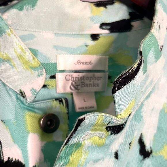 Croft & Barrow | Spring Multi Colored 3/4 Sleeve Blazer - Picture 2 of 6